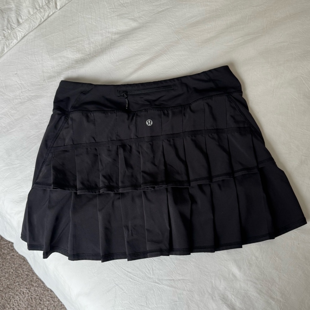 Lululemon Athletica Black High-Rise Pleated Golf or Tennis Skirt